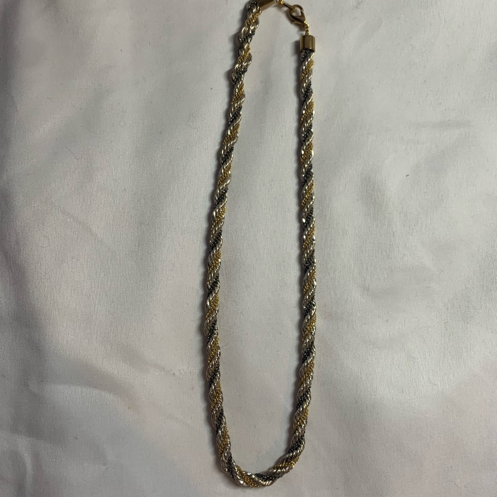 VERITE Gold & Silver Coiled Chain necklace